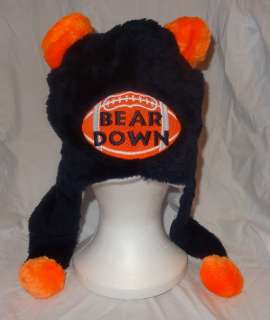   Winter Hat Navy Blue CHICAGO BEARS BEAR DOWN *NEW* Adult  