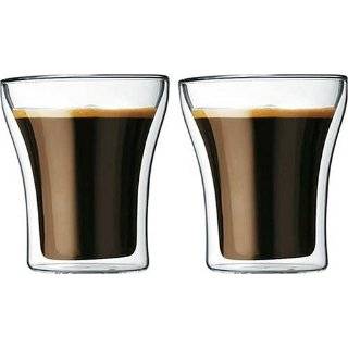 Bodum Assam Double Wall Shot/Espresso Glasses, Set of 2:  