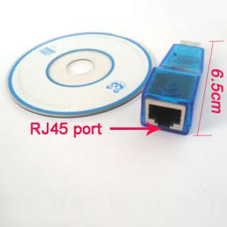 New USB 2.0 to Ethernet Network WLAN RJ45 Port Adapter for Laptop PC 