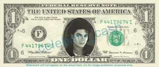 Michael Jackson Dollar Bill #3   Mint REAL $$$  