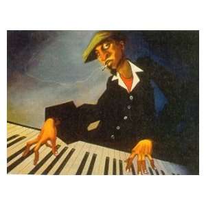  Piano Man II African American Art Music Print: Home 