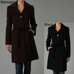 Ellen Tracy Womens Single breasted Trench  