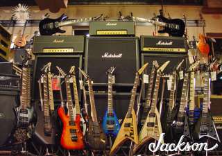 Jackson SLAT3 6 Soloist Carved Top EMG Pickups Guitar Black w SKB hard 