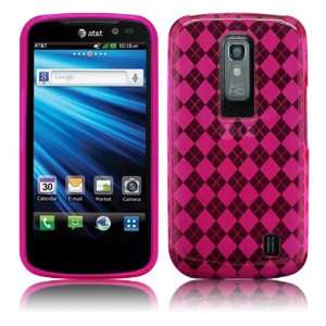 Cbus Wireless Hot Pink Diamond Flex Gel Case / Skin / Cover for LG 