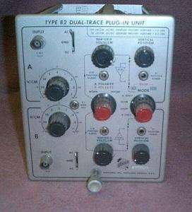 Tektronics Type 82 Plug In for 585 Oscilloscope Dual *c  