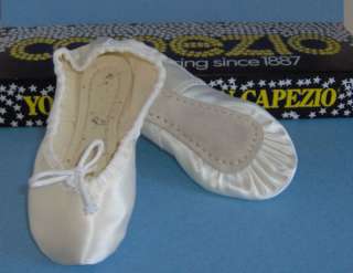New White Satin #753C Capezio Ballet Slipper Wedding Shoe  