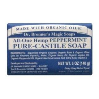   Dr. Bronner   Organic Almond Castile Soap Bar, 5 oz bar soap: Beauty