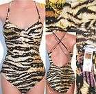DOLCE & GABBANA underwire Cups TIGER print S swimsuit NWT Authentic
