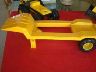 RARE 4 Pce Tonka Steel Construction Set Dozer Truck Vehicle+Low Boy 