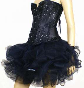  Tutu Mini Skirt Burlesque Lolita Moulin Rouge Black S M L XL Dress Up