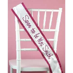   Sash in Your Choice of Colors   Personalized Sash 