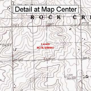   Map   Lanark, Illinois (Folded/Waterproof)