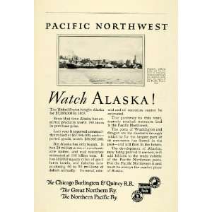   Alaska Pacific Northwest City Logo   Original Print Ad
