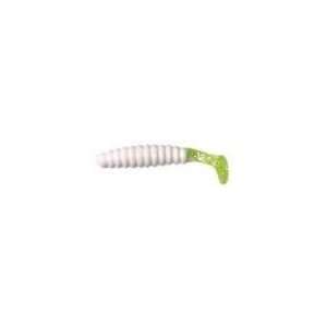 Charlie Brewers Crappie Grubs 1 1/2in 20pk White/Chartreuse Md 