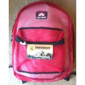  Trailmaker Red Mesh Backpack 16