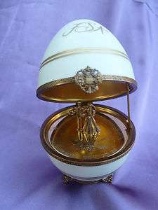 FABERGE EGG LIMITED EDITION STERLING SILVER .925 50TH WEDDING 