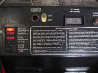 SNAP ON AC Refrigerant Recovery & Recycling MACHINE AUTOMOTIVE R22 R12 