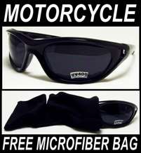 Limited BLACK Locs SUPER DARK Motorcycle Sunglasses NEW  