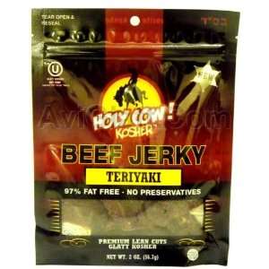 Holy Cow Kosher Beef Jerky Teriyaki 4   2 oz Pack  Grocery 