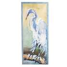   Pack of 2 Elegant Egret Bird Seascape Wooden Wall Art Pieces