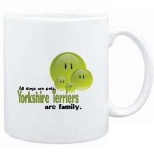    Mug White FAMILY DOG Yorkshire Terriers Dogs: Sports & Outdoors