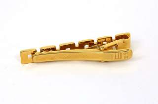   DUNHILL 18K SOLID YELLOW GOLD MENS TIE BAR/ MONEY CLIP  