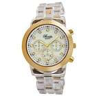 Breda Womens Brooke Oversized Mother of Pearl Watch in Clear / Gold