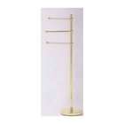 Allied Brass GLT 3 Style 49 Towel Stand with 3 Arms   Satin Chrome 