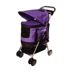   Purple Ultimate 4 In 1 Pet Stroller/Carrier/CarSeat at 