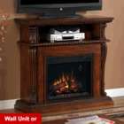 Classic Flame Corinth Corner Electric Fireplace Media Center in Cherry