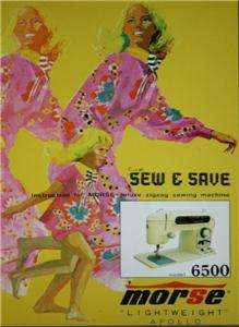 Morse Apollo 6500 Sewing Machine Instruction Manual On CD  
