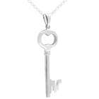 SilverBin Sterling Silver Classic Key Necklace