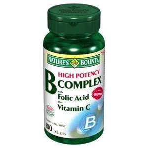  B Complex with Folic Acid plus Vitamin C by Natures 