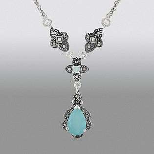   Drop Necklace  Victoria Crowne Jewelry Sterling Silver Pendants