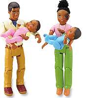   dad their daughter and their infant twins now you can enjoy time with