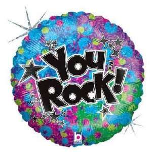    Graduation Balloons   18 You Rock Holographic Toys & Games