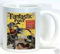 Fantastic Four Coffee Cup Mug Vintage Comic Book  