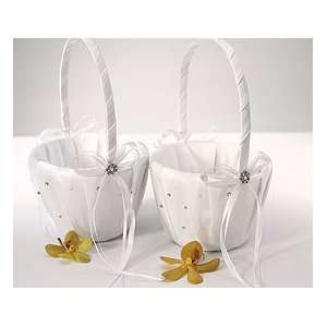  Pearl Wedding Flower Basket   Scattered Pearls and 