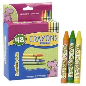  Learning Days Crayons with Sharpener 48 Pack Case Pack 48 