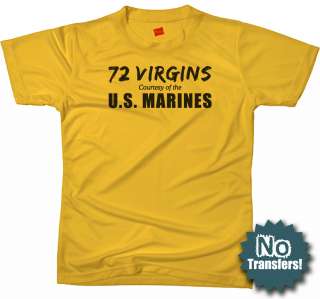 Marines 72 Virgins USMC army military funny new T shirt  