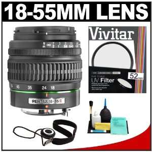  Pentax SMC DA 18 55mm f/3.5 5.6 AL II Lens + UV Filter 