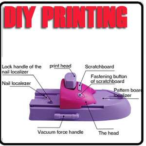 Nail Art Acrylic UV DIY Printing Machine Stamping Set  