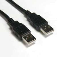 6ft USB 2.0 A Male to A Male Cable   Black  