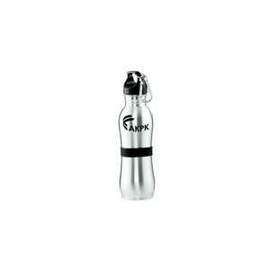    24 oz. Stainless Steel with Rubber Grip Bottle: Home & Kitchen