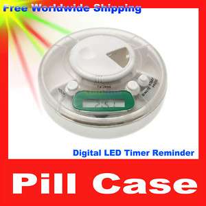 Digital LED Pill Alarm Box Medicine Case Timer Reminder  