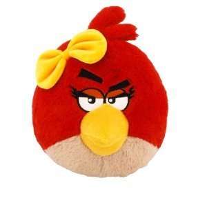    Angry Birds Plush Backpack Clip 2.5   Red Birdy: Toys & Games