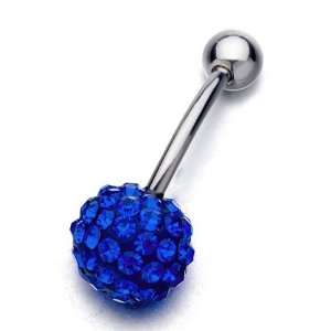   Blue Ball September Birthstone Body Jewelry Fashion Pugster Jewelry