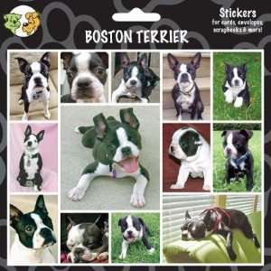  Arf Art Dog Sticker Pack Boston Terrier