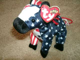 TY BEANIE BABY LEFTY 2000 FOURTH OF JULY MWT  