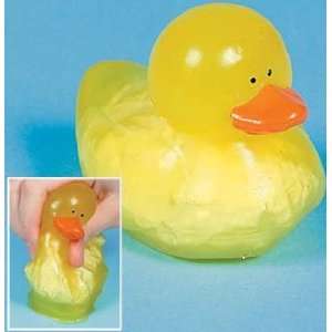  Vinyl Squeezable Sticky Duck Toys & Games